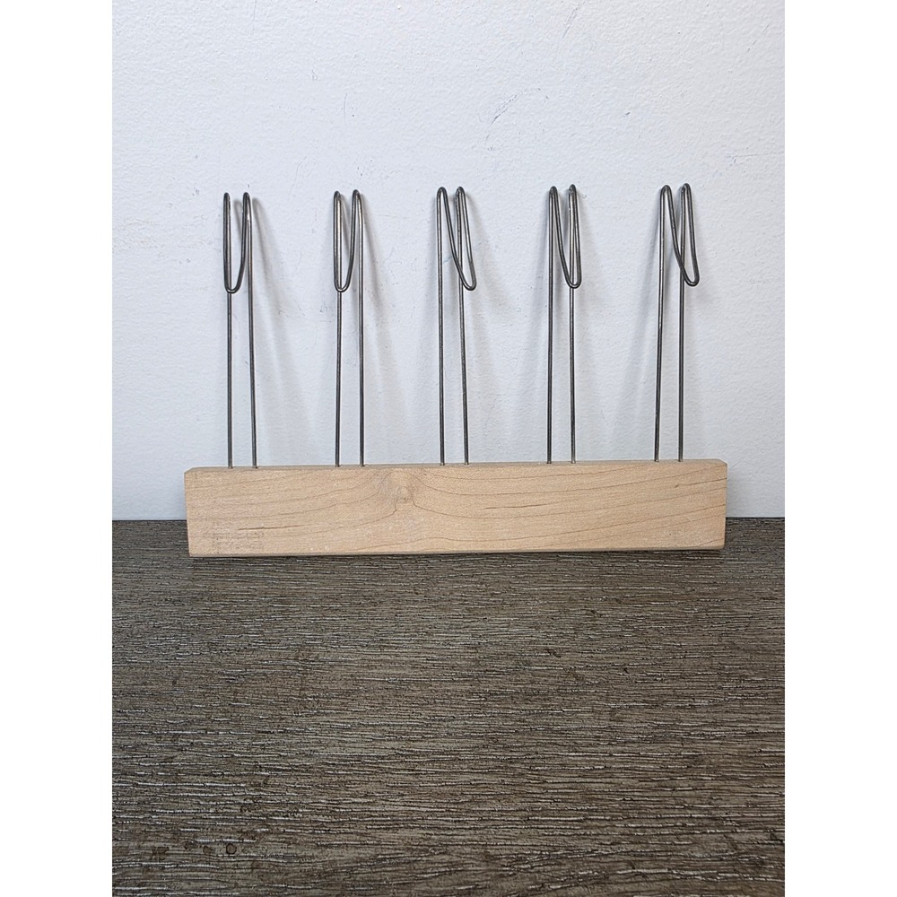 Vintage 5 Line Blackboard Chalk Holder Music Teacher Staff Liner Wood School
